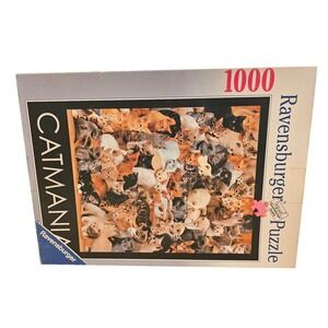 Ravensburger 1000 Piece Cat Mania‎ Jigsaw Puzzle Complete Family Fun Activity